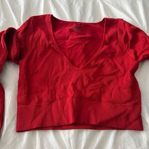 Garage Scarlet Ribbed Top